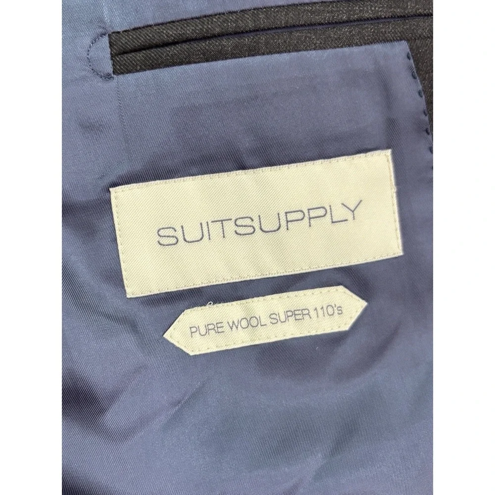 charcoal Suitsupply Napoli Int blazer jacket sport‎ suit coat perennial wool 40L